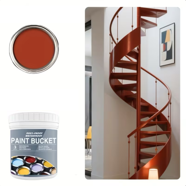 500g Crimson Water Based Rust Proof Metal Paint