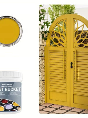 500g Yellow Water Based Rust Proof Metal Paint