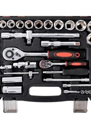 61pcs Combination Socket Wrench Set Ratchet Spanner Tools Set Box Set