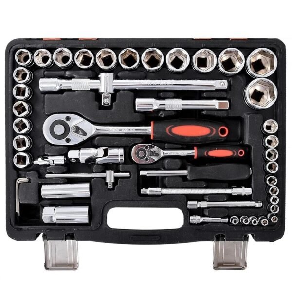 61pcs Combination Socket Wrench Set Ratchet Spanner Tools Set Box Set